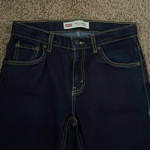 Levi 511 jeans size 28 by 30 gold stitching great condition